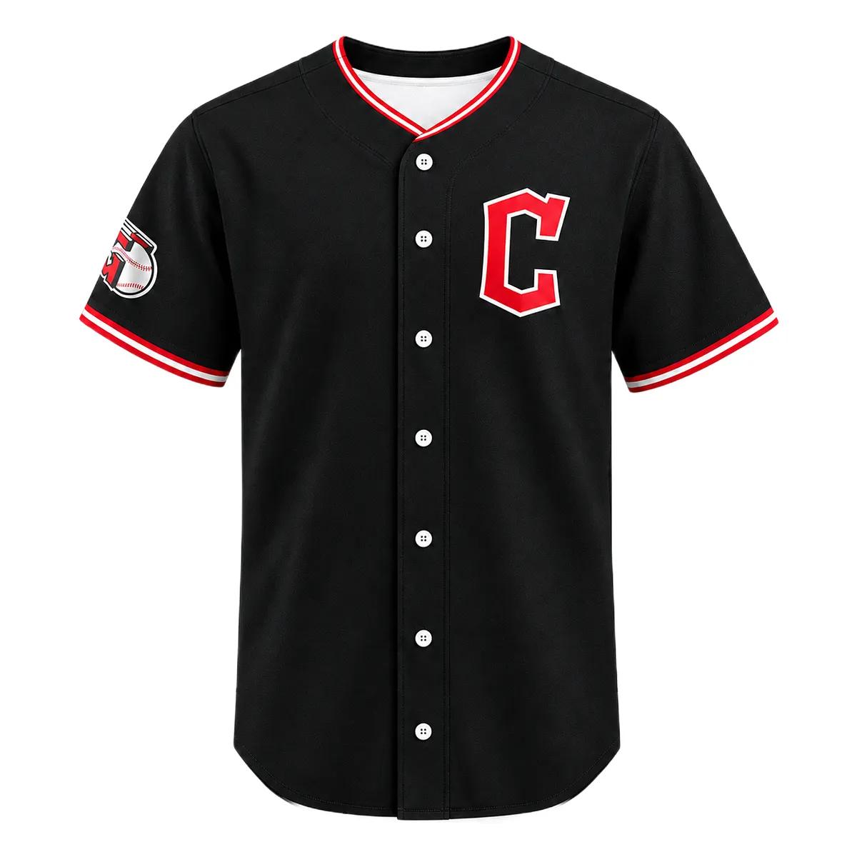 Men's Cleveland Guardians Black Replica Jersey Limited