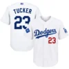 Men's Dodgers Kyle Tucker White Jersey Big & Tall Dazzling Style