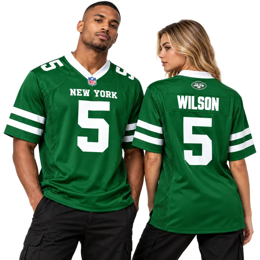 Men's Garrett Wilson Jets Jersey 2026 Special Fan Style