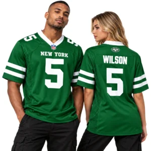 Men's Garrett Wilson Jets Jersey 2026 Special Fan Style