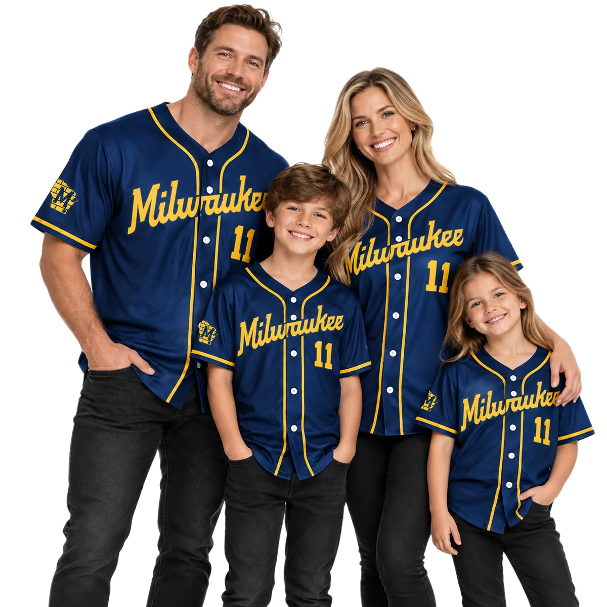 Men's Jackson Chourio Brewers Navy Jersey Bold Away Style