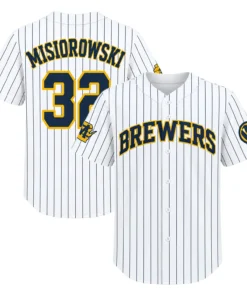 Men's Jacob Misiorowski Brewers White Jersey Epic Fan Apparel