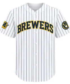 Men's Jacob Misiorowski Brewers White Jersey Epic Fan Apparel