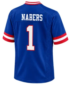 Men's Malik Nabers Giants Blue Jersey 2026 Bold Style