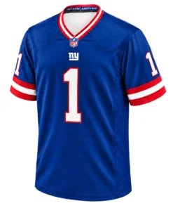 Men's Malik Nabers Giants Blue Jersey 2026 Bold Style