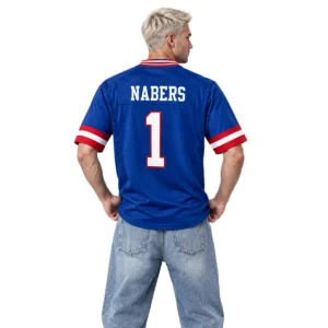 Men's Malik Nabers Giants Blue Jersey 2026 Bold Style