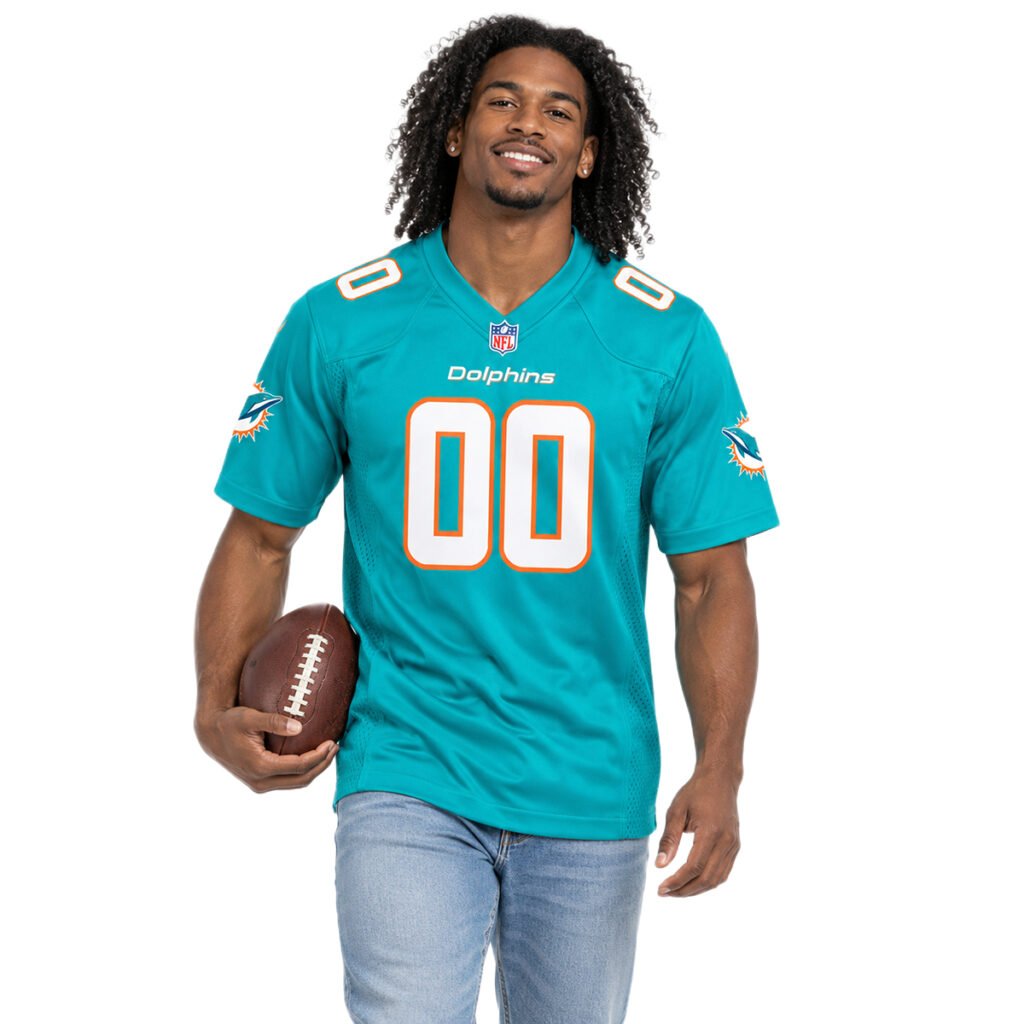 Miami Dolphins Aqua Custom Jersey 2026 – Elite Home Fan Style