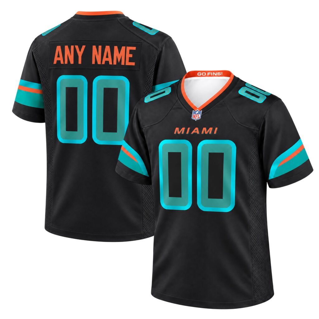 Miami Dolphins Black Jersey 2026 – Bold Alternate Rivalries Look