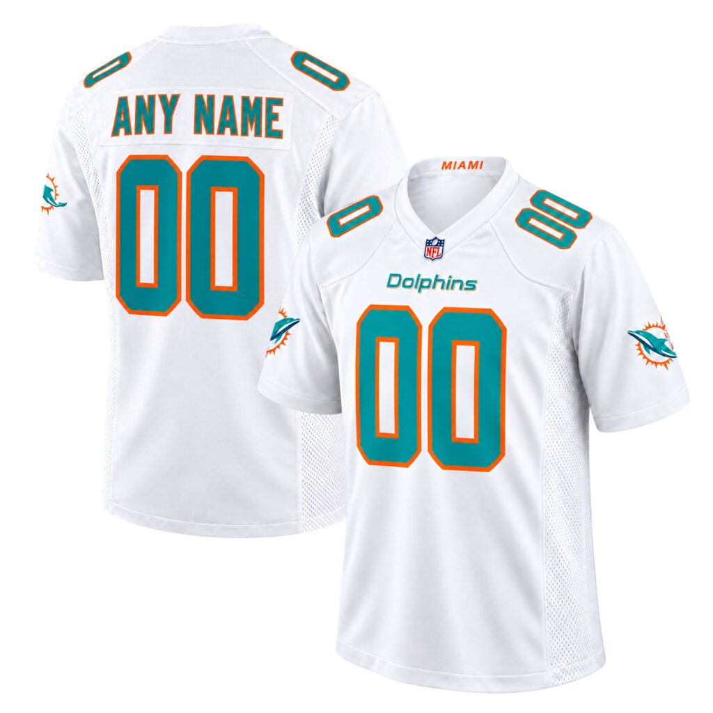 Miami Dolphins White Jersey 2026 – Elite Away Game NFL apparel