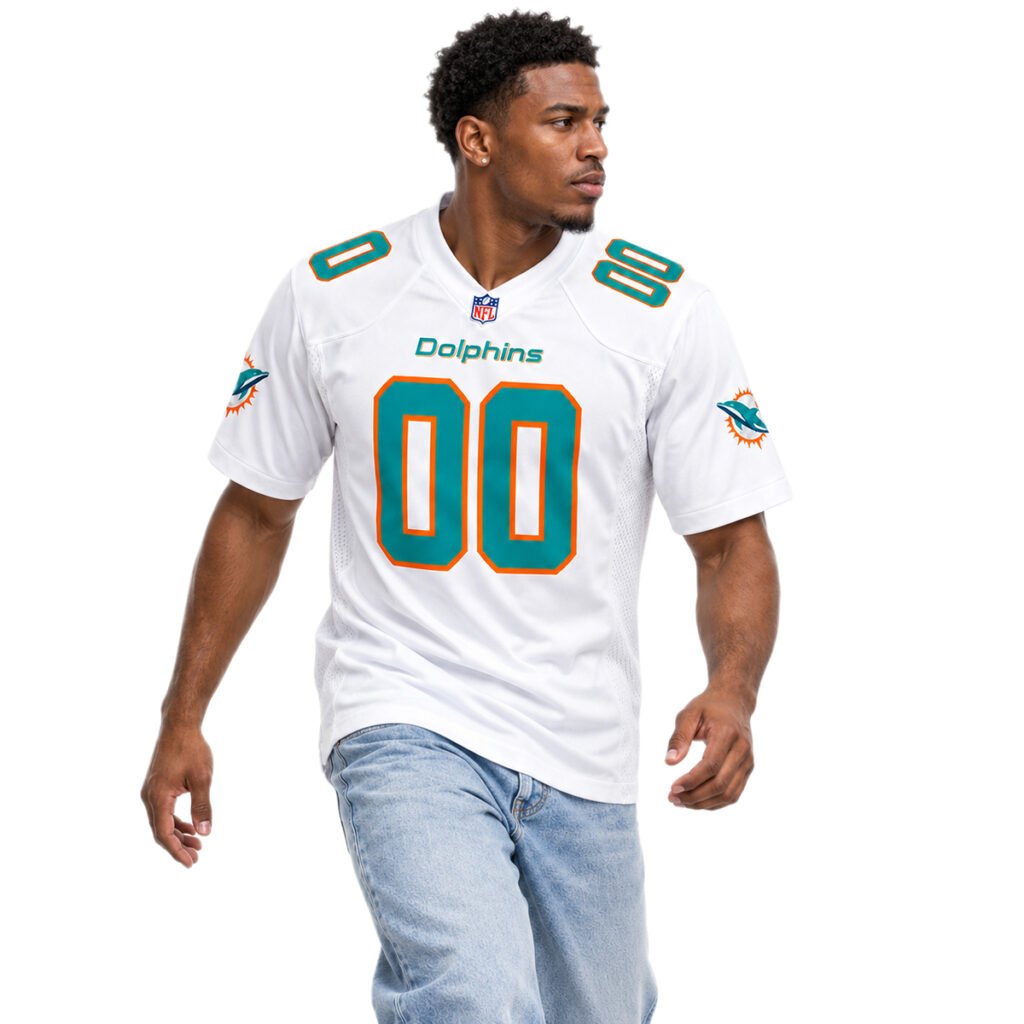 Miami Dolphins White Jersey 2026 – Elite Away Game NFL apparel