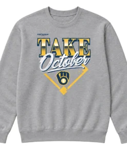 Milwaukee Brewers 2026 Champions Custom Sweatshirt – Elite Distressed Locker Room Take October