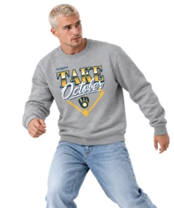 Milwaukee Brewers 2026 Champions Custom Sweatshirt – Elite Distressed Locker Room Take October