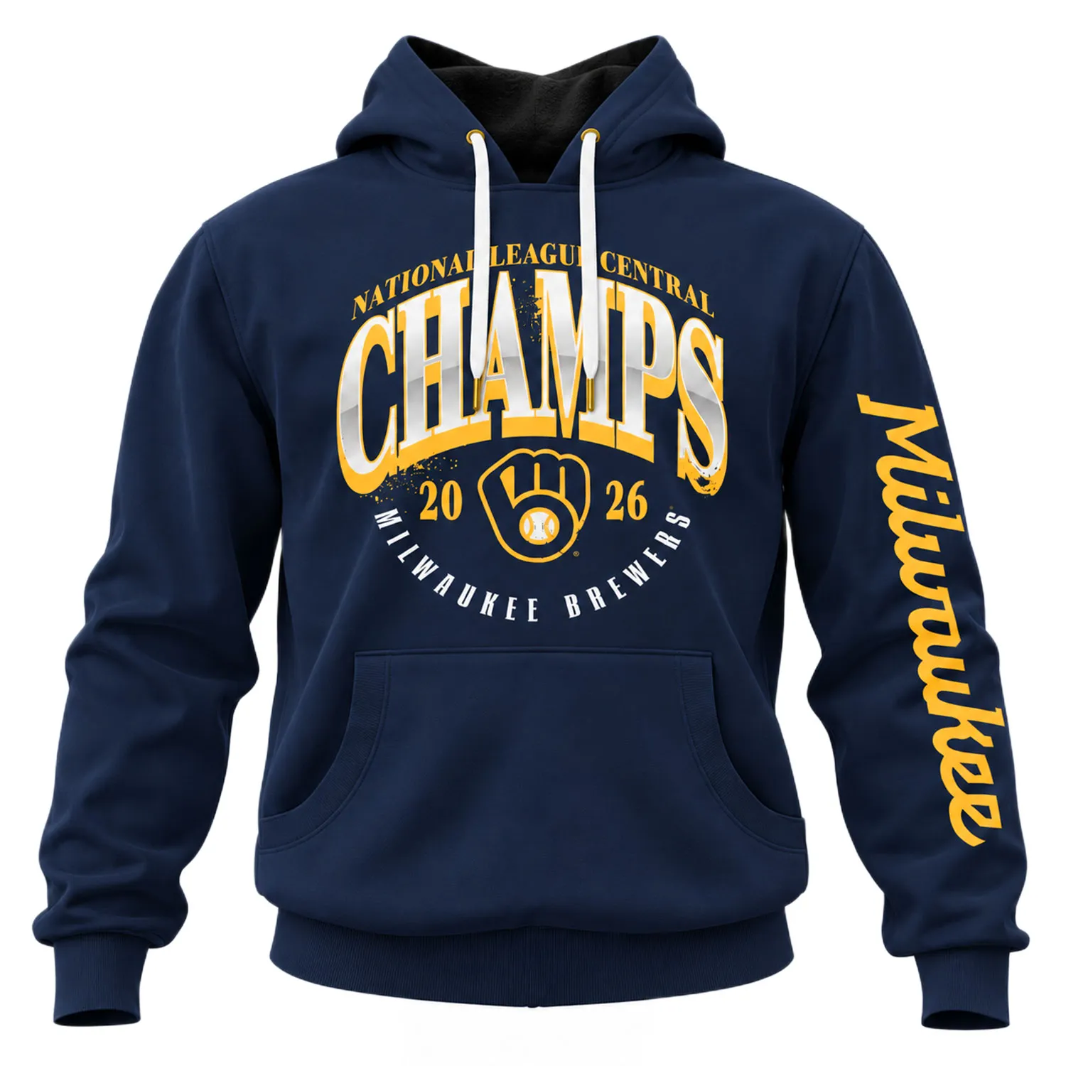 Milwaukee Brewers 2026 Champions Hoodie Bold MLB baseball