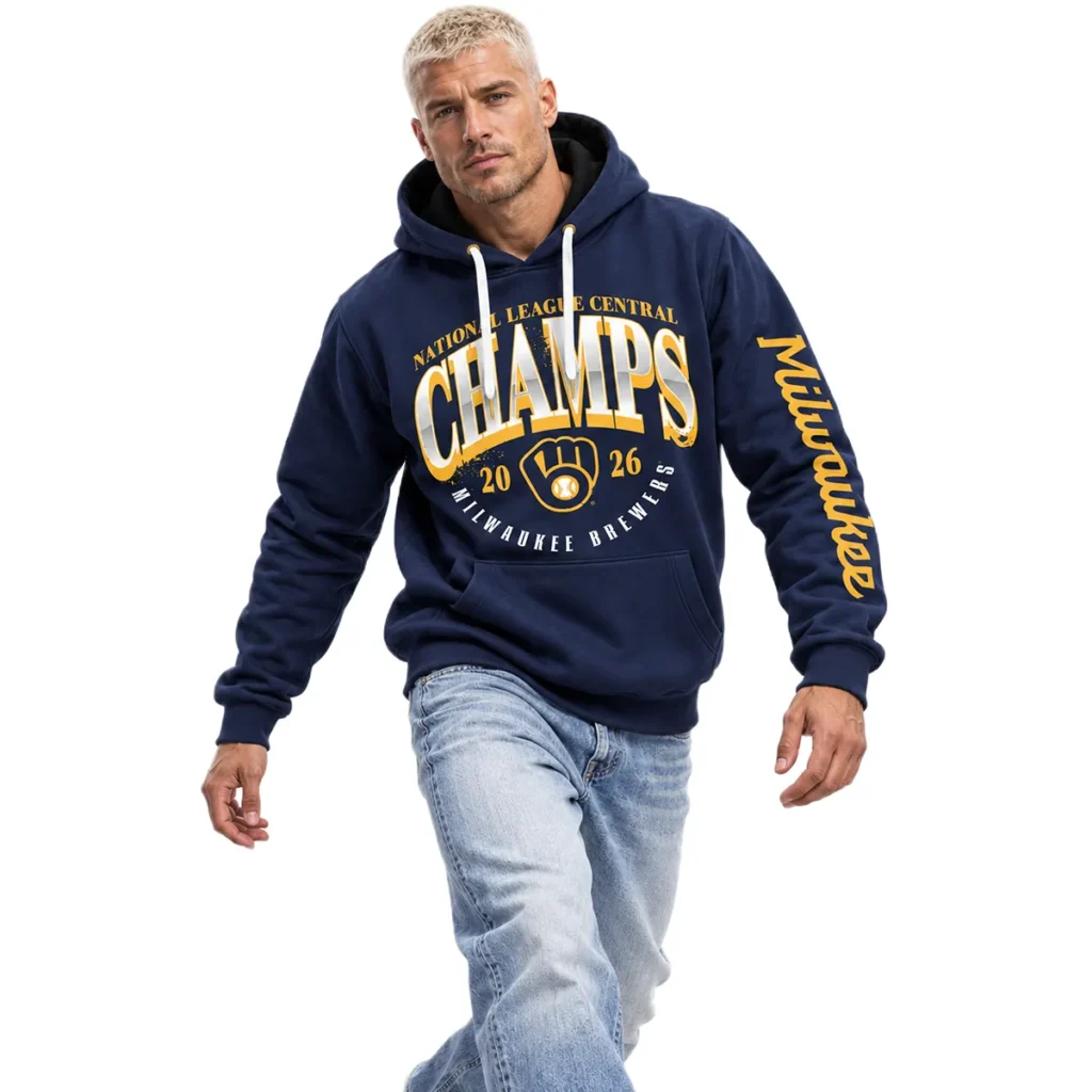 Milwaukee Brewers 2026 Champions Hoodie Bold MLB baseball