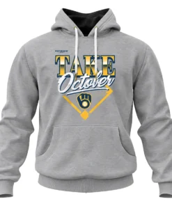 Milwaukee Brewers 2026 Division Series Champions Hoodie – Vibrant Gray Distressed Locker Room Take October