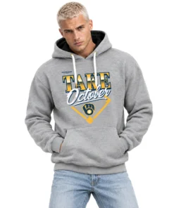 Milwaukee Brewers 2026 Division Series Champions Hoodie – Vibrant Gray Distressed Locker Room Take October
