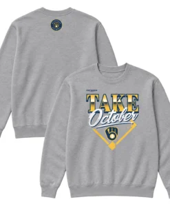 Milwaukee Brewers 2026 Division Series Champions Sweatshirt – Bold Gray Distressed Locker Room Take October