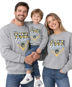 Milwaukee Brewers 2026 Division Series Champions Sweatshirt – Bold Gray Distressed Locker Room Take October