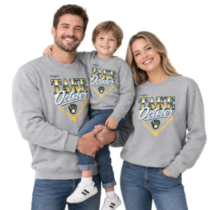 Milwaukee Brewers 2026 Division Series Champions Sweatshirt – Bold Gray Distressed Locker Room Take October