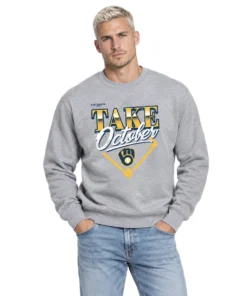 Milwaukee Brewers 2026 Division Series Champions Sweatshirt – Bold Gray Distressed Locker Room Take October