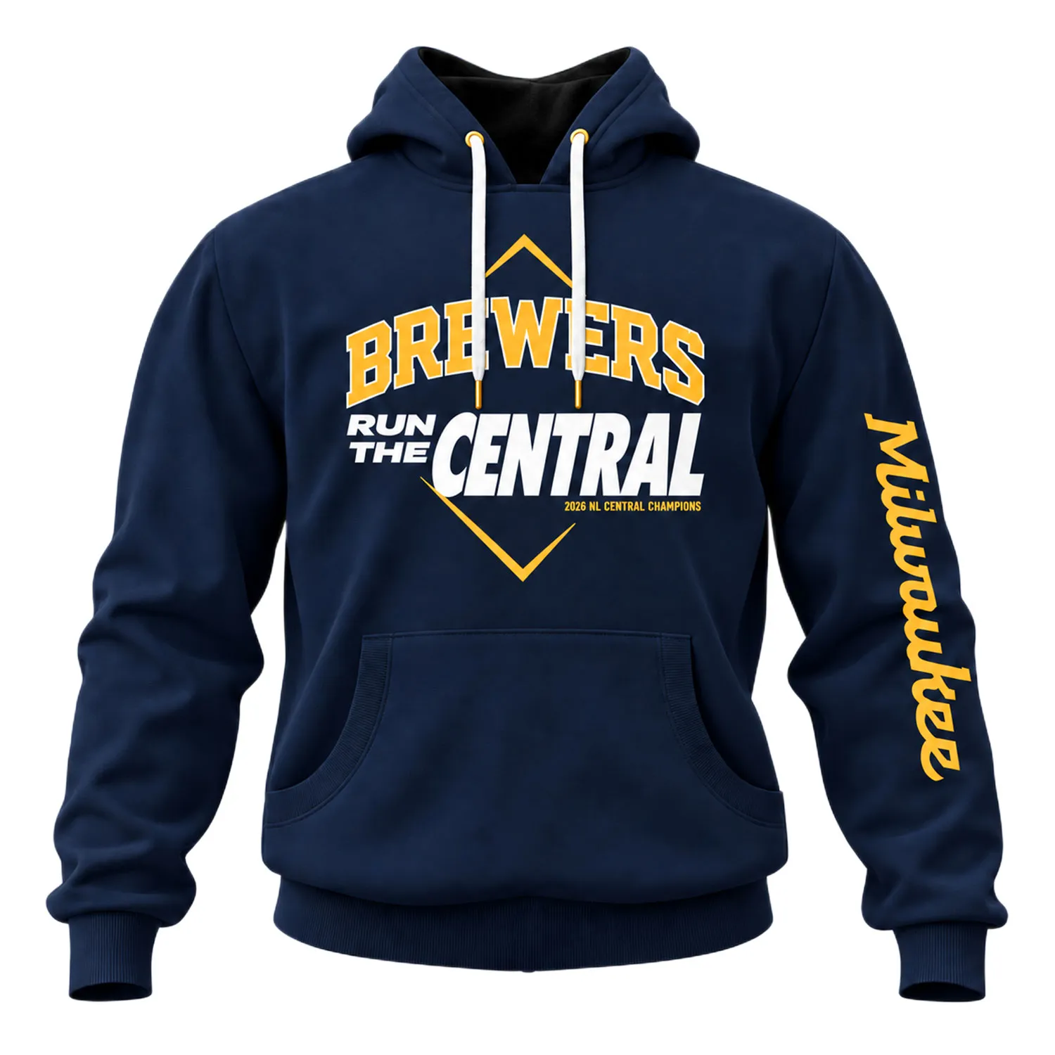 Milwaukee Brewers Champions 2026 Hoodie Bold MLB fan gear