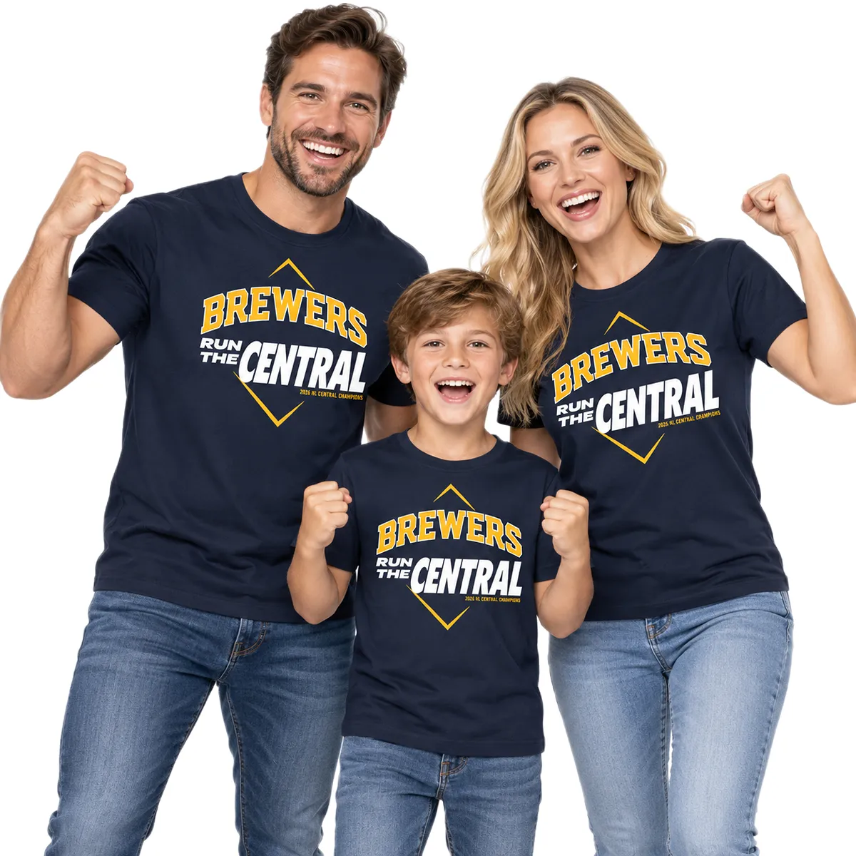 Milwaukee Brewers Champions T-Shirt 2026 Bold NL Central Division Champions