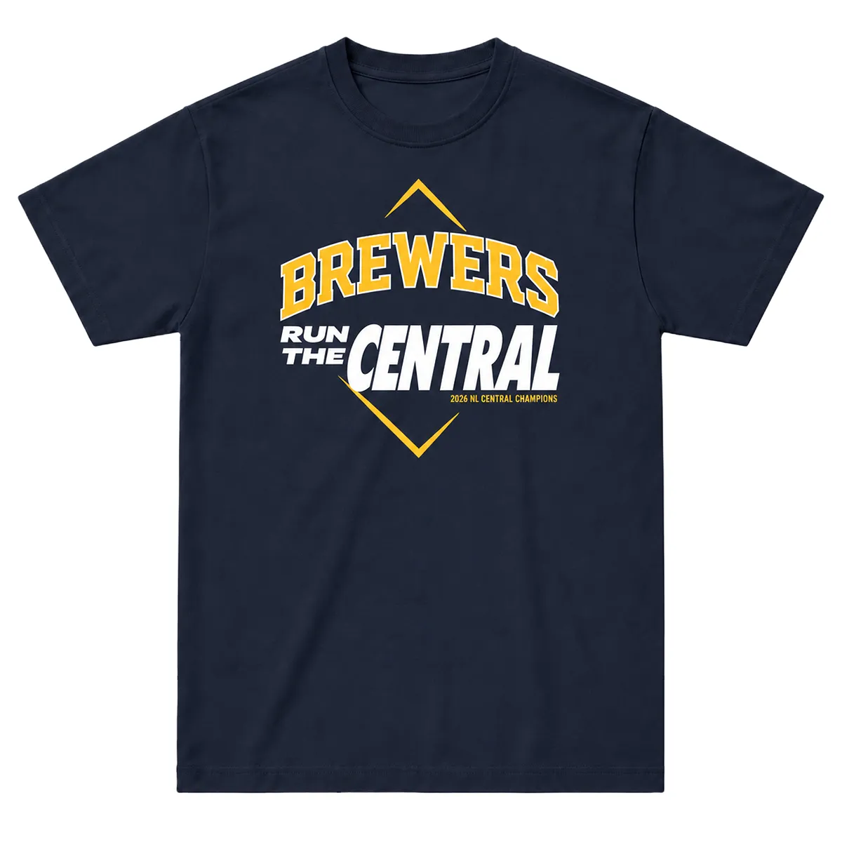 Milwaukee Brewers Champions T-Shirt 2026 Bold NL Central Division Champions