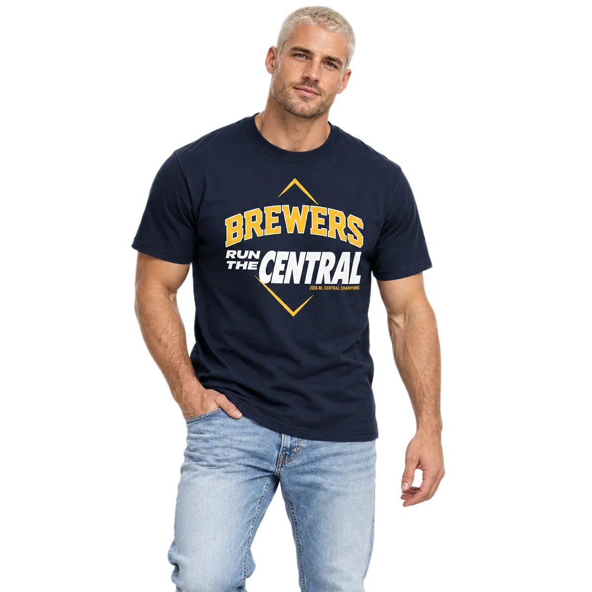 Milwaukee Brewers Champions T-Shirt 2026 Bold NL Central Division Champions