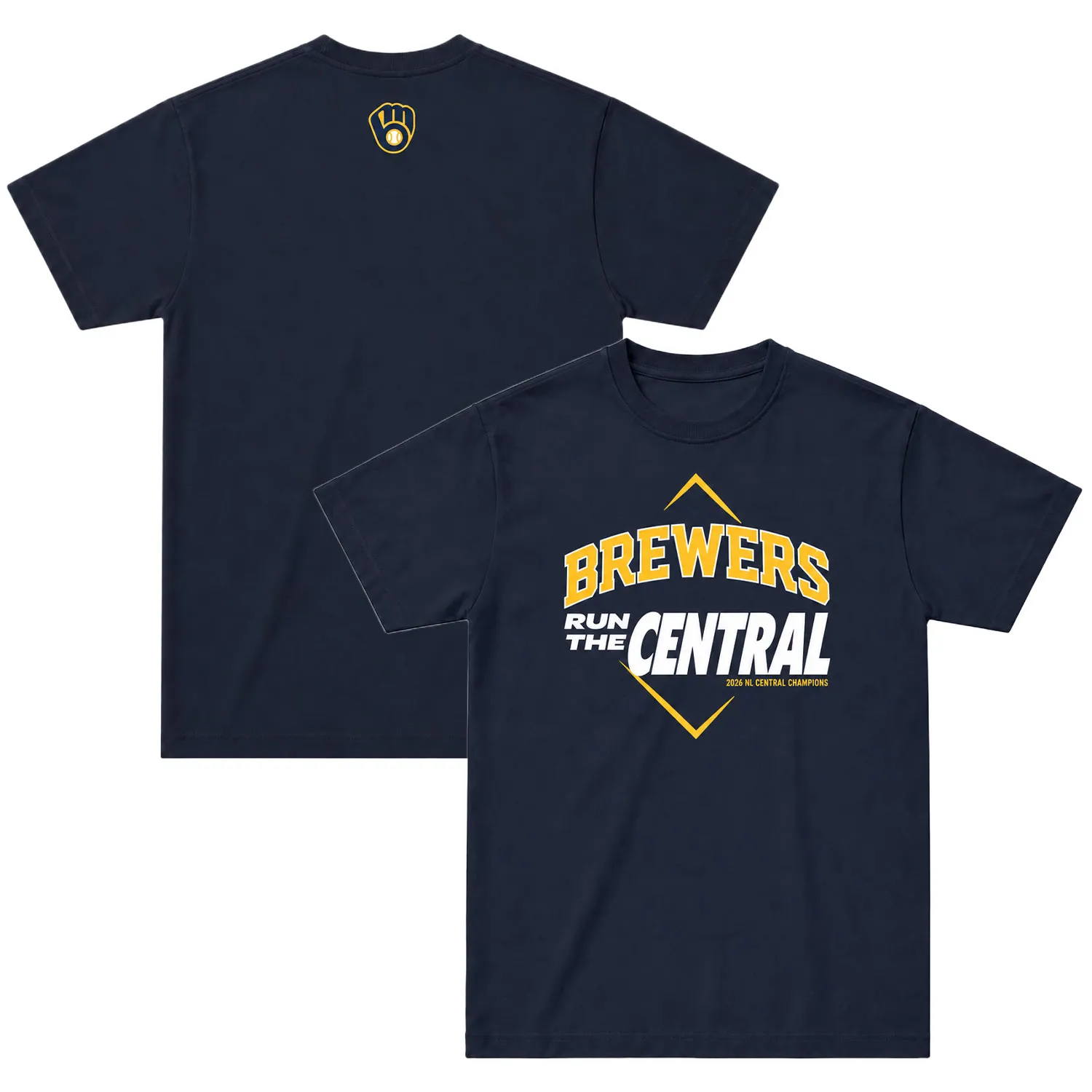 Milwaukee Brewers Champions T-Shirt 2026 Bold NL Central Division Champions