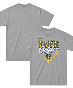 Milwaukee Brewers Locker Room 2026 - Bold MLB Division Series Champions Distressed Take October T-Shirt