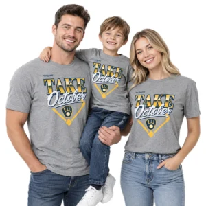 Milwaukee Brewers Locker Room 2026 - Bold MLB Division Series Champions Distressed Take October T-Shirt