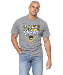 Milwaukee Brewers Locker Room 2026 - Bold MLB Division Series Champions Distressed Take October T-Shirt