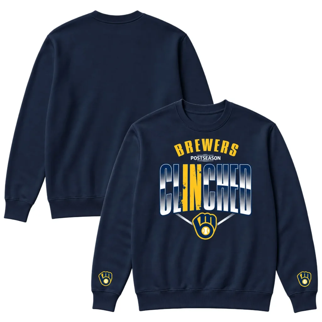 Milwaukee Brewers Locker Room 2026 Crewneck Dynamic MLB apparel