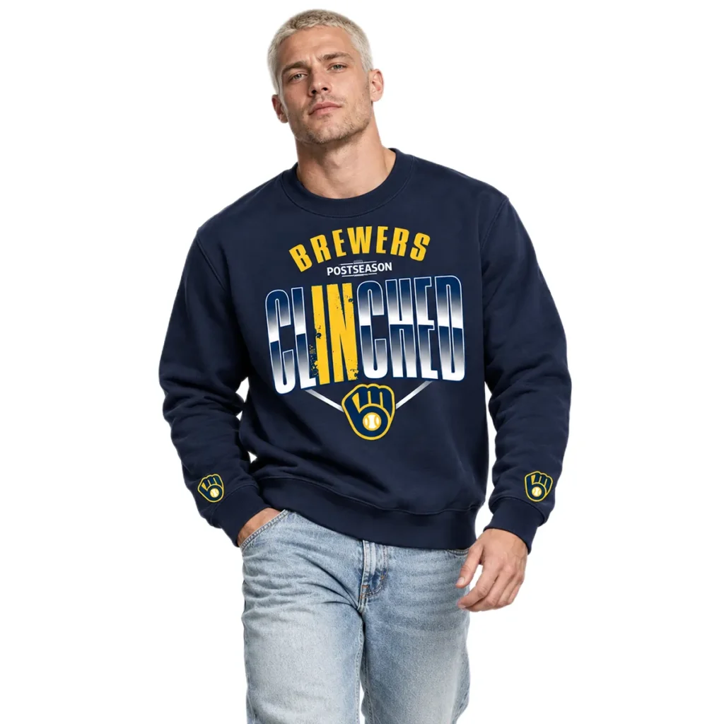 Milwaukee Brewers Locker Room 2026 Crewneck Dynamic MLB apparel