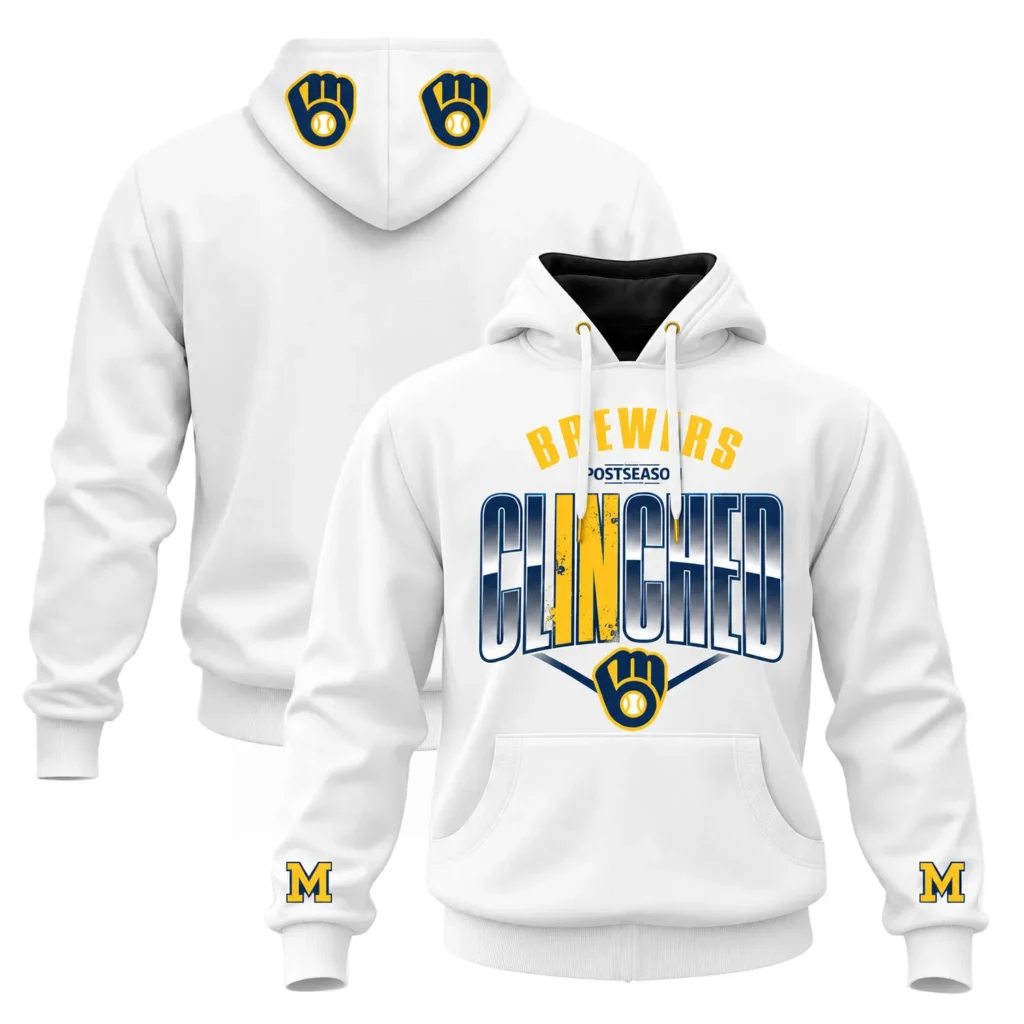 Milwaukee Brewers Locker Room 2026 Hoodie Bold MLB baseball
