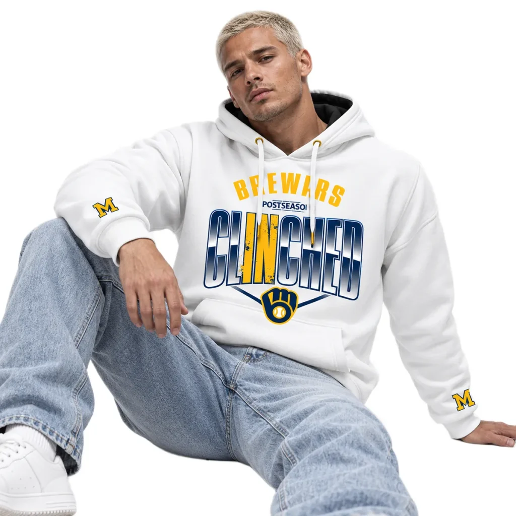Milwaukee Brewers Locker Room 2026 Hoodie Bold MLB baseball
