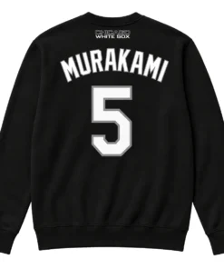 Munetaka Murakami White Sox Sweatshirt – Elite #5 Black MLB Baseball