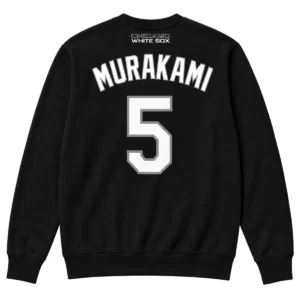 Munetaka Murakami White Sox Sweatshirt – Elite #5 Black MLB Baseball