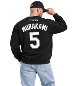 Munetaka Murakami White Sox Sweatshirt – Elite #5 Black MLB Baseball