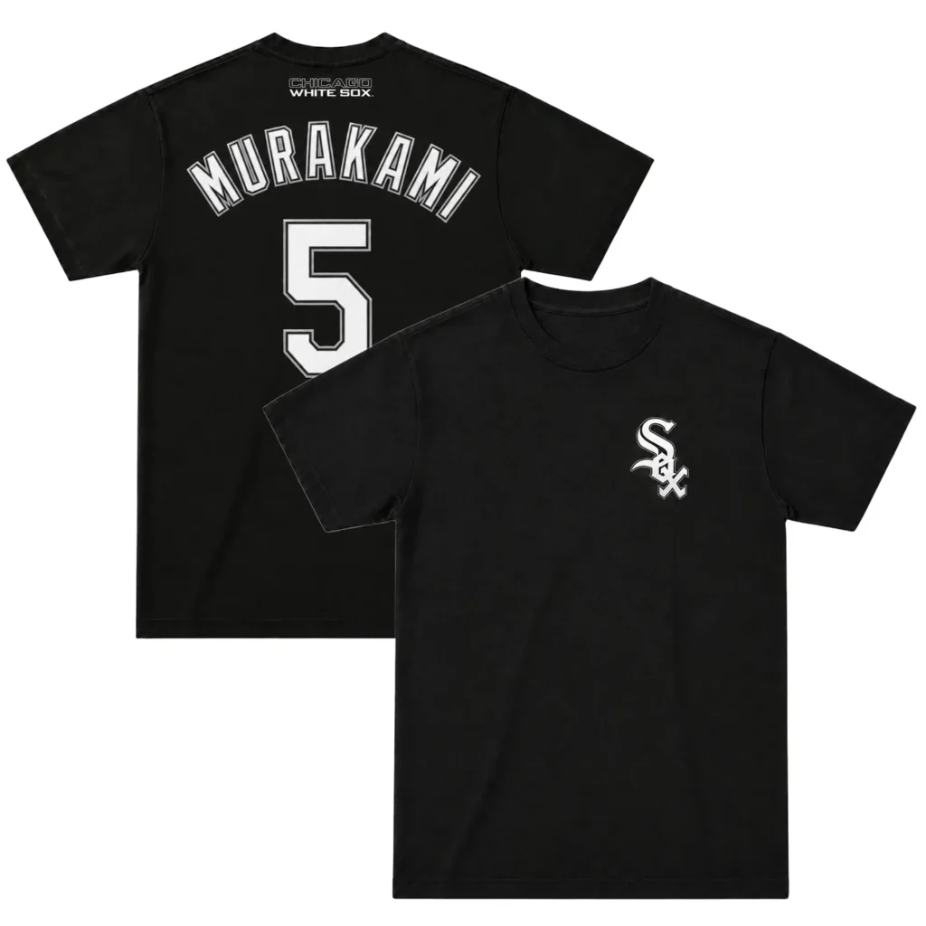 Munetaka Murakami White Sox T-Shirt – Bold Black MLB baseball