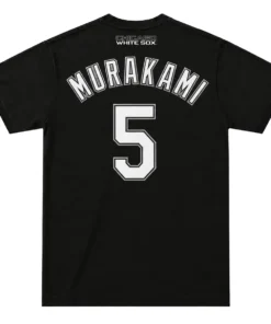 Munetaka Murakami White Sox T-Shirt – Bold Black MLB baseball