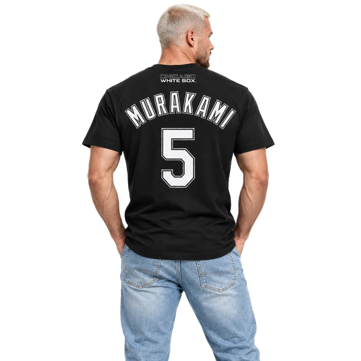 Munetaka Murakami White Sox T-Shirt – Bold Black MLB baseball