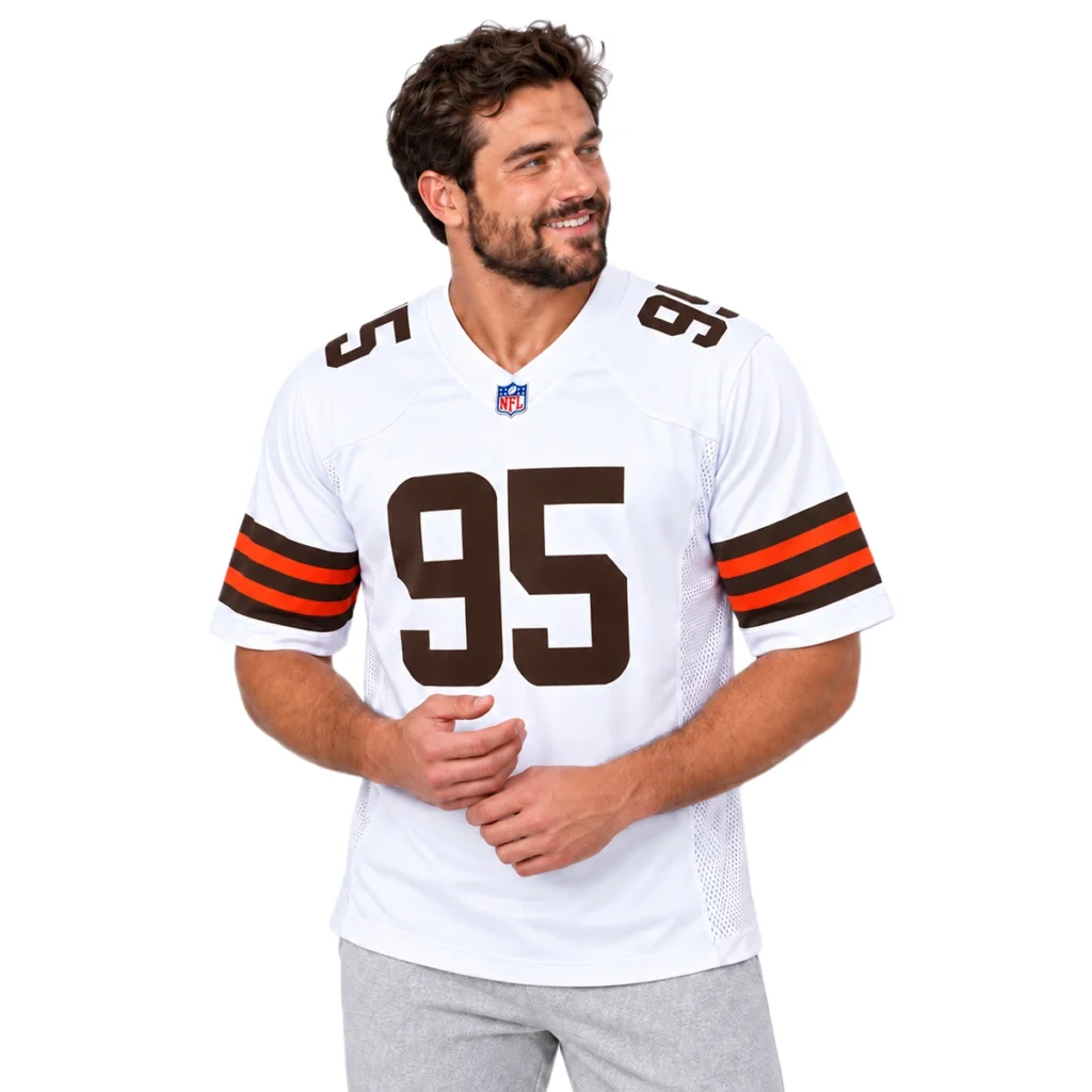 Myles Garrett Cleveland Browns White Jersey – Legendary Football Style