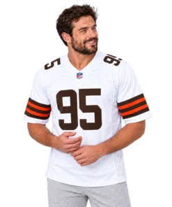 Myles Garrett Cleveland Browns White Jersey – Legendary Football Style
