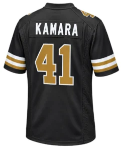 New Orleans Saints Alvin Kamara Black Alternate Jersey – Bold Player Style