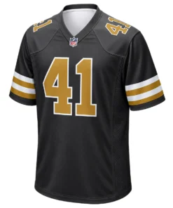 New Orleans Saints Alvin Kamara Black Alternate Jersey – Bold Player Style