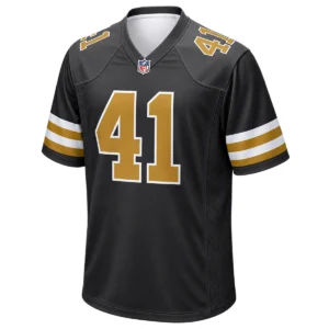 New Orleans Saints Alvin Kamara Black Alternate Jersey – Bold Player Style