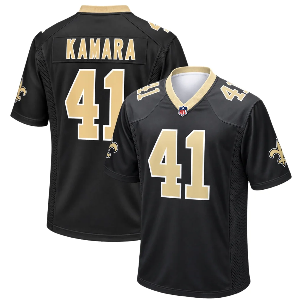 New Orleans Saints Alvin Kamara Jersey Bold Player Style 7XL