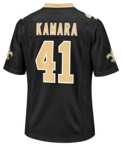 New Orleans Saints Alvin Kamara Black Jersey – Bold Player Style 7XL