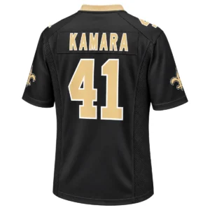 New Orleans Saints Alvin Kamara Black Jersey – Bold Player Style 7XL